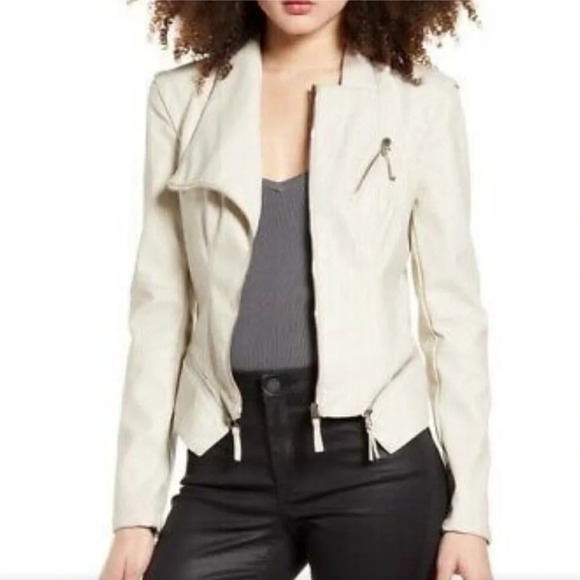 Blank NYC Jackets & Blazers - BlankNYC Vegan Leather Moto Jacket Sold at Revolve